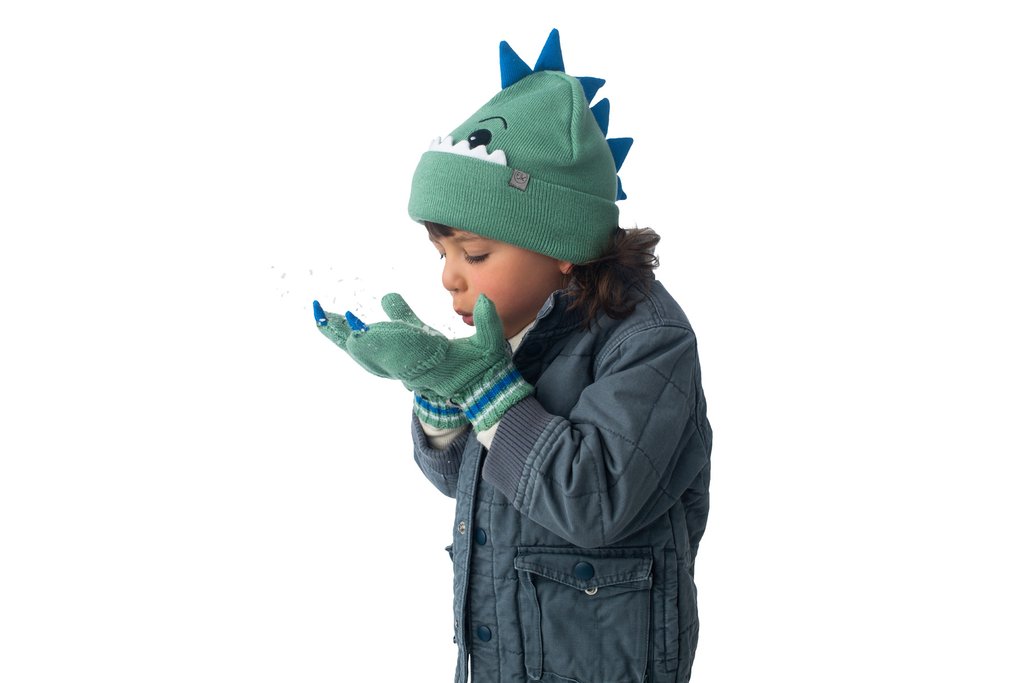 Kids Knitted Beanie - Dinosaur M/L(2-6y)
