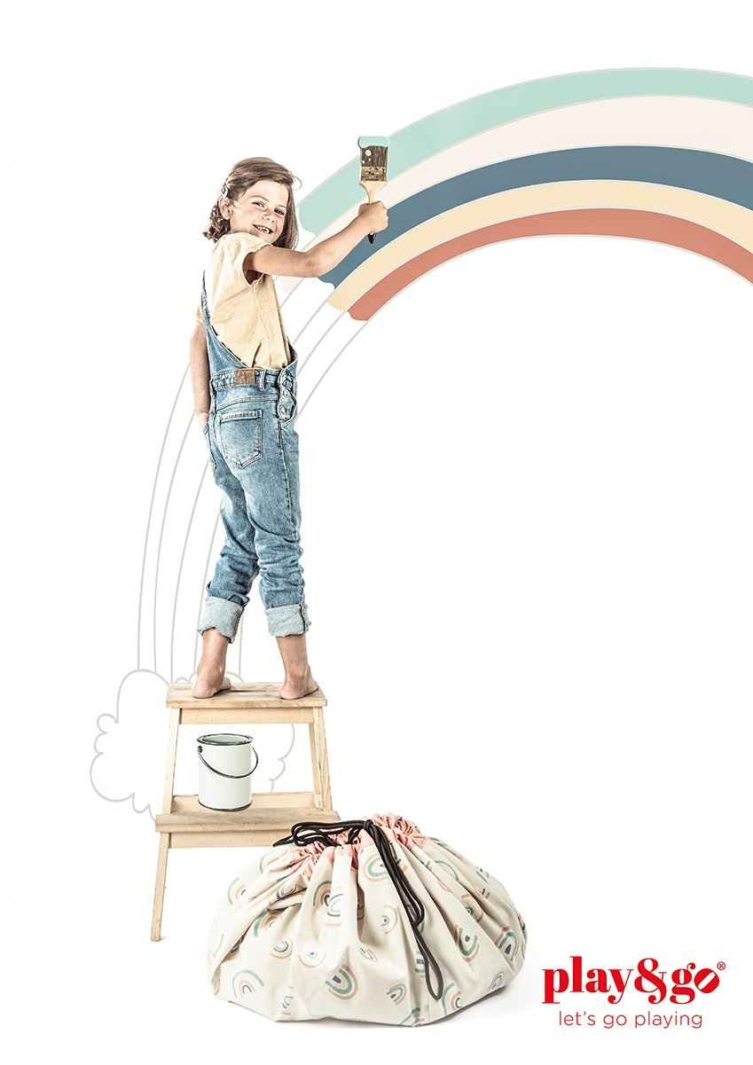 Rainbow toy storage bag