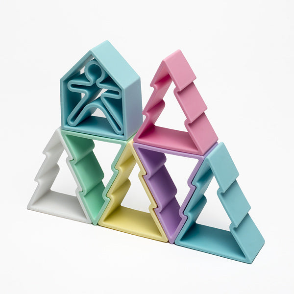 dëna KID 6x + dëna HOUSE 6x + dëna TREE 6x pastel