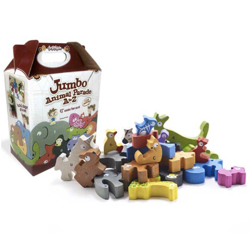 JUMBO ANIMAL PARADE A TO Z PUZZLE