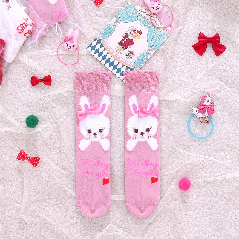 三色女宝宝长袜B1005