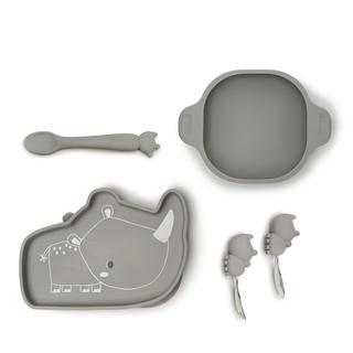Silicone Snack Bowl - Silver Grey