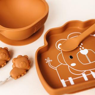 Silicone Suction Snack Plate - Lion