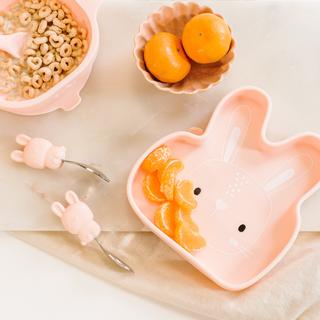 Silicone Suction Snack Plate - Bunny