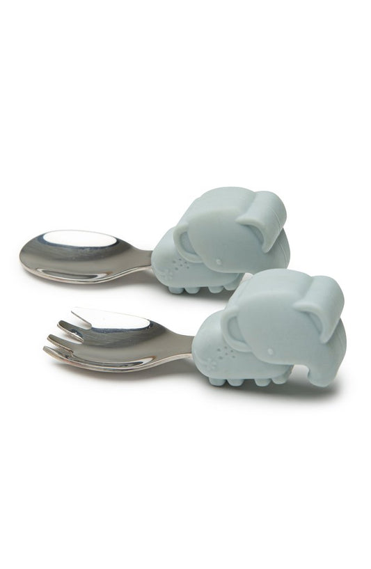 Learning Spoon and Fork Set - Elephant