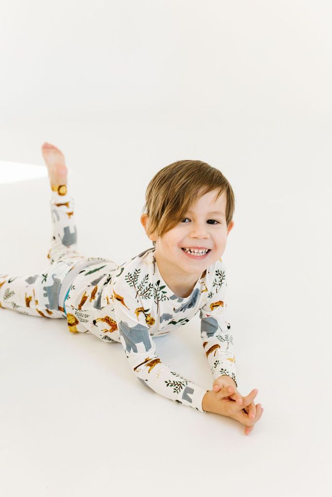 2-Pc Pajama Set In TENCEL™ - Safari Jungle