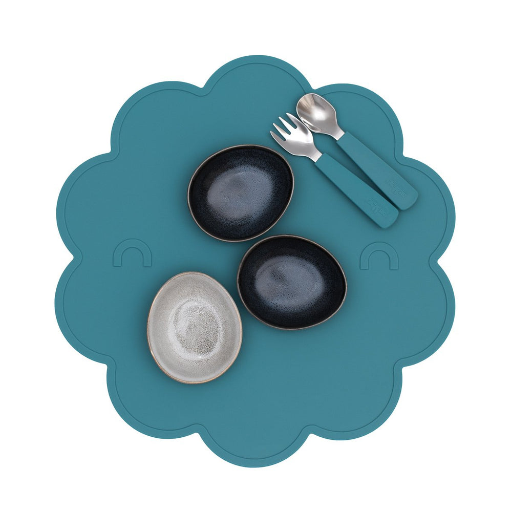Toddler feedie cutlery set - blue dusk