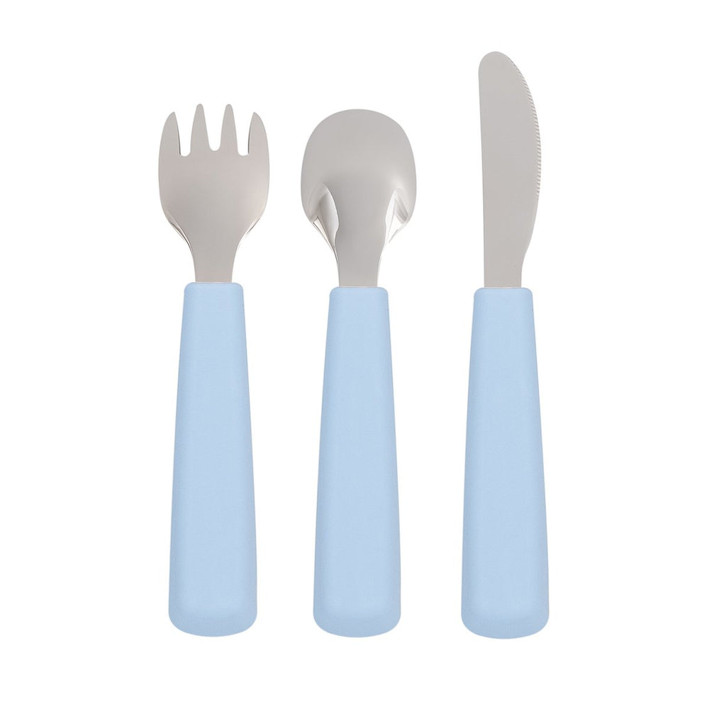 Toddler feedie cutlery set - powder blue