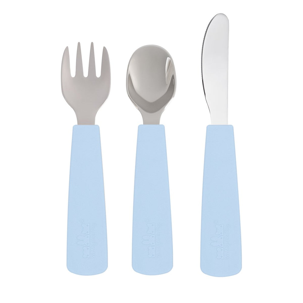 Toddler feedie cutlery set - powder blue