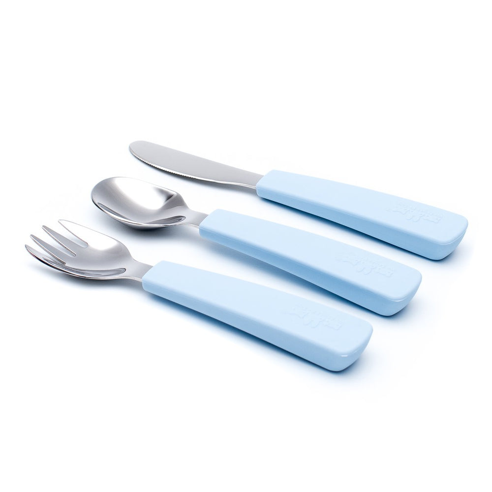 Toddler feedie cutlery set - powder blue