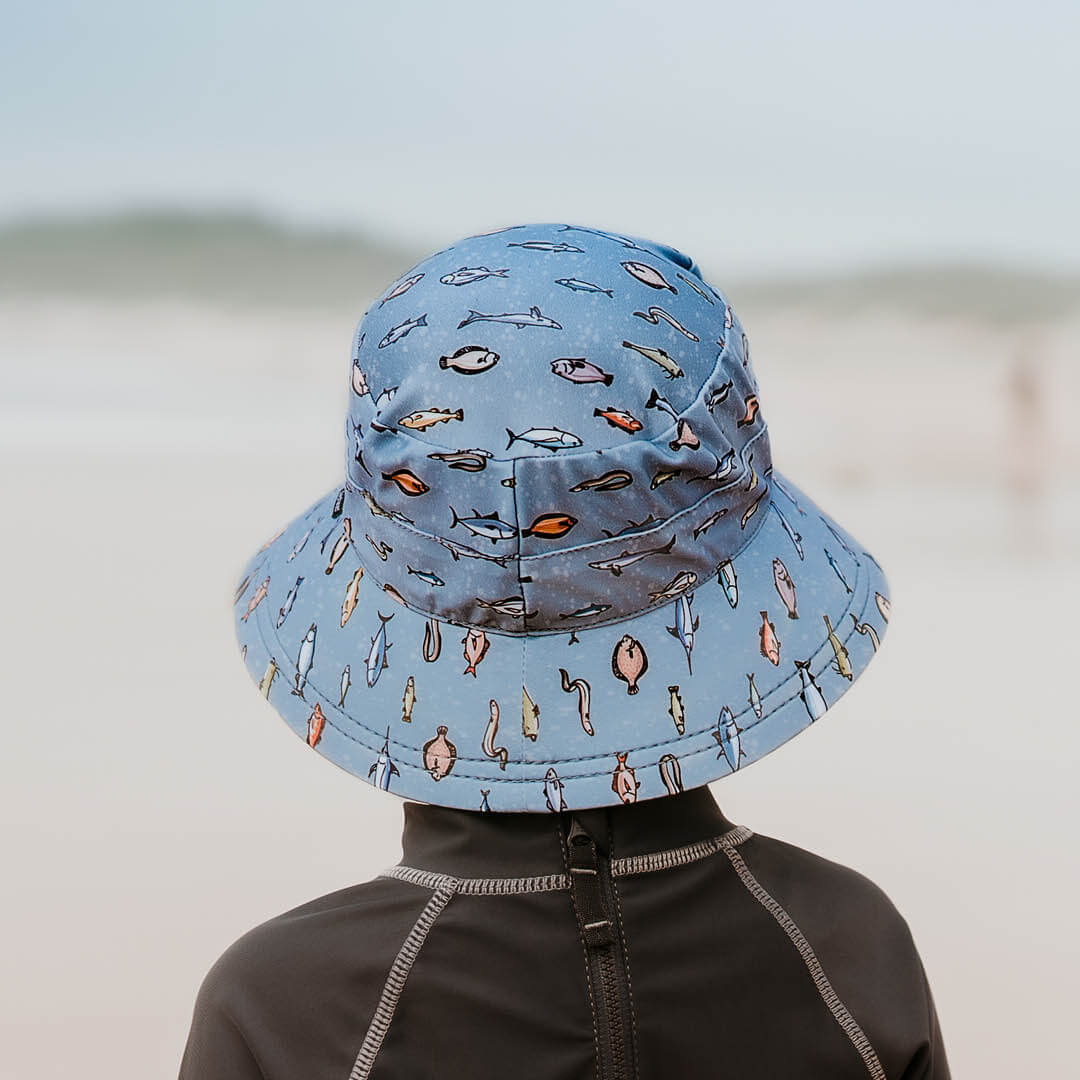 Kids Beach Bucket Sun Hat - Oceania
