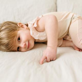 Girl's Romper in TENCEL™ - Rainbow Dye -18-24M