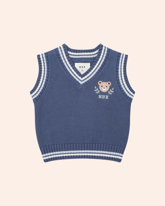 $65-70 HUXBEAR KNIT VEST-MIDNIGHT