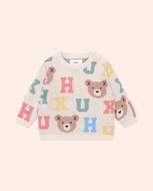 $70-75 HUX ALPHABET KNIT JUMPER- MULTI