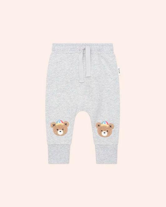 $55-60 BASEBALL HUX TRACK PANT-GREY MARLE