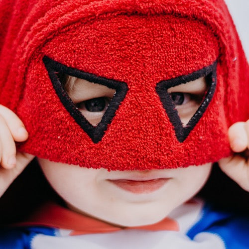 Superhero hooded towel