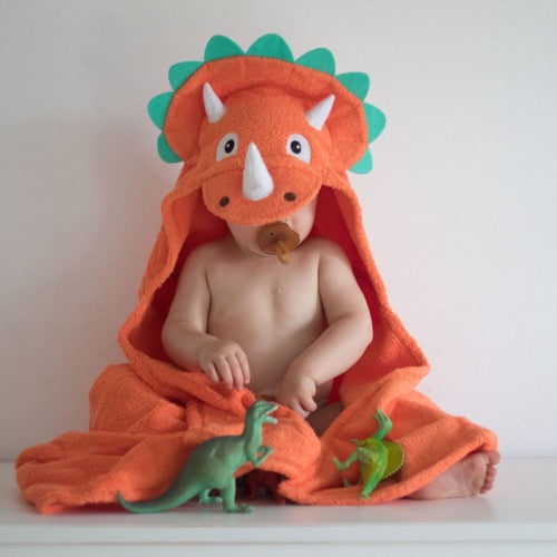 Dinosaur Hooded towel