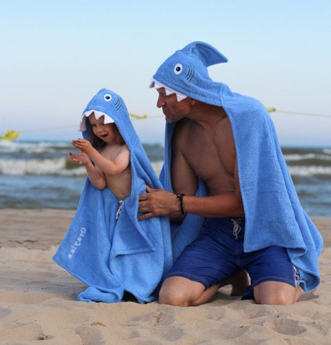 Adult Shark Hooded Towel