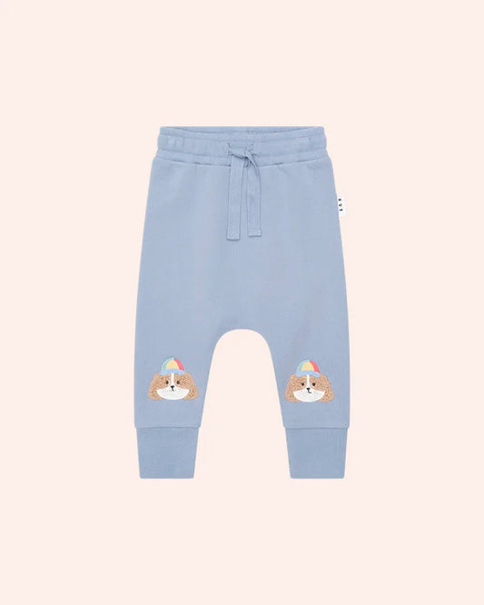 $55-60 HAPPY PUP TRACK PANT-STONE BLUE