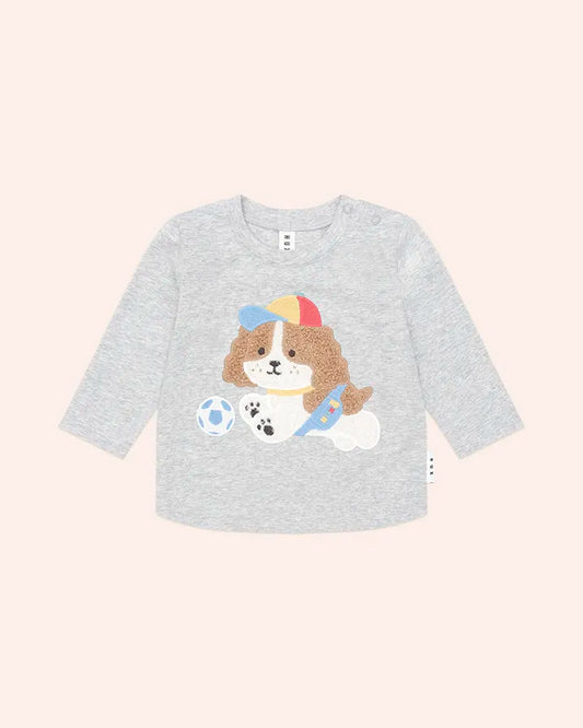 $50-55 HAPPY PUP TOP-GREY MARLE