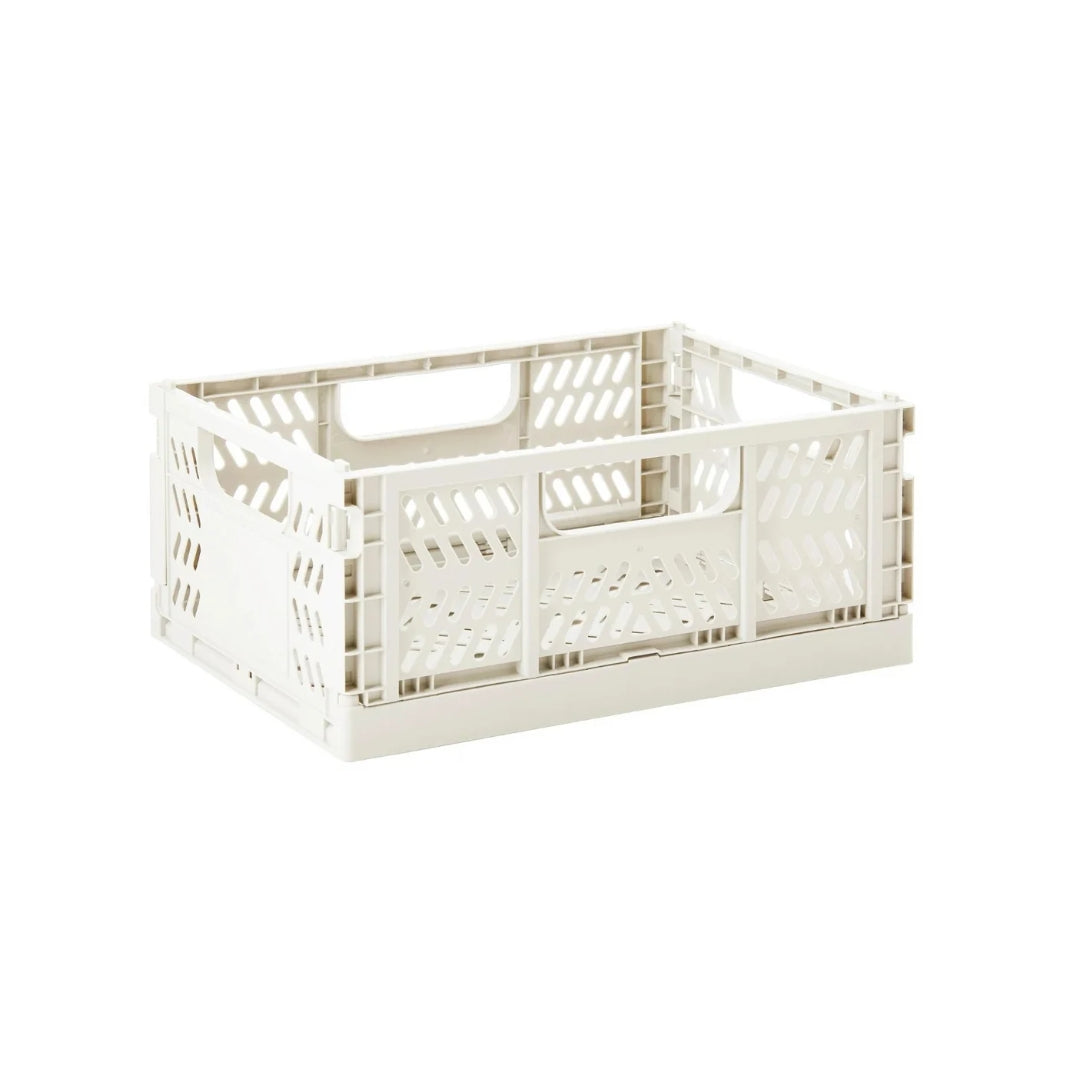 Modern Folding Crate Large - Cream – DK Fun