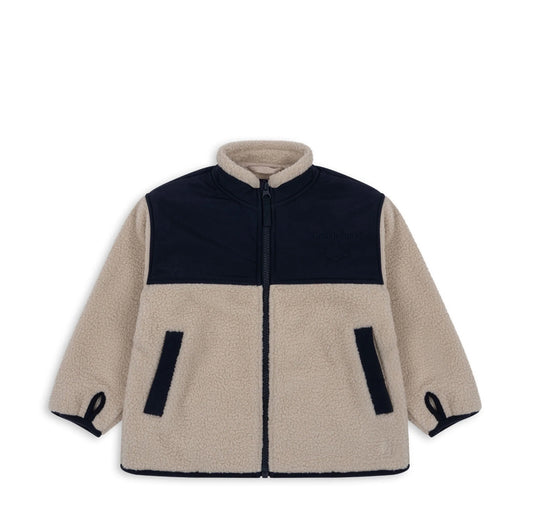 flynn fleece jacket - oxford tan