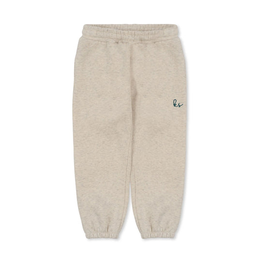lou sweatpants gots - grey melange