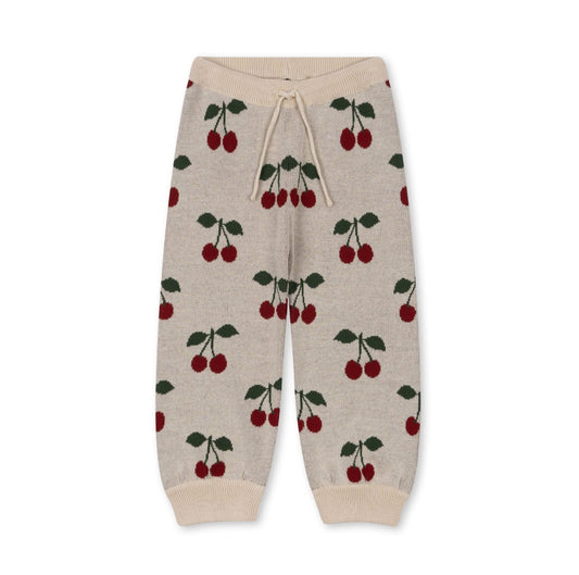 lapis knit pants - cherry