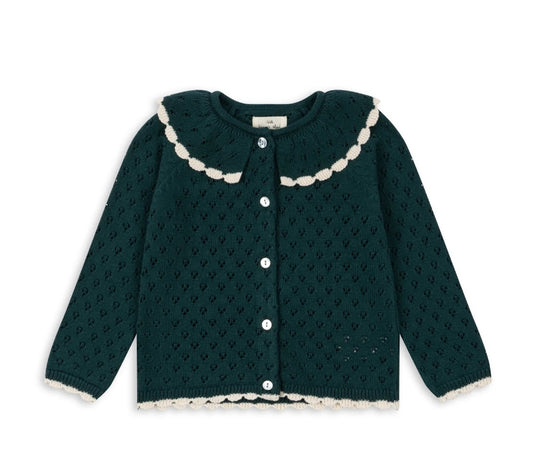 holiday knit cardigan - forest