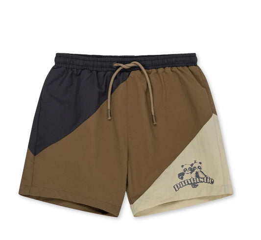 ebbe swimshorts - shitake color block