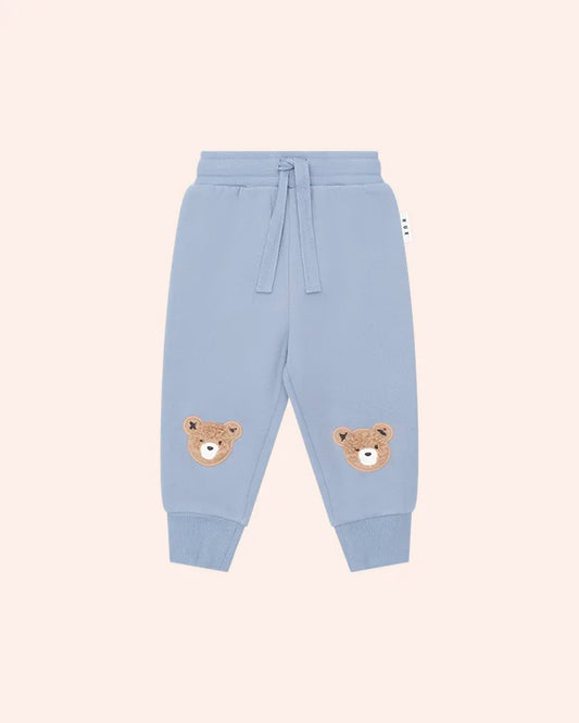 $55-60 STONE BLUE FURRY HUXBEAR TRACK PANT-STONE BLUE