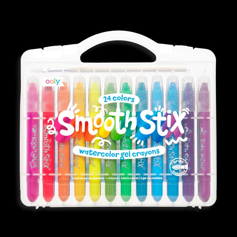 smooth stix watercolor gel crayons - set of 24