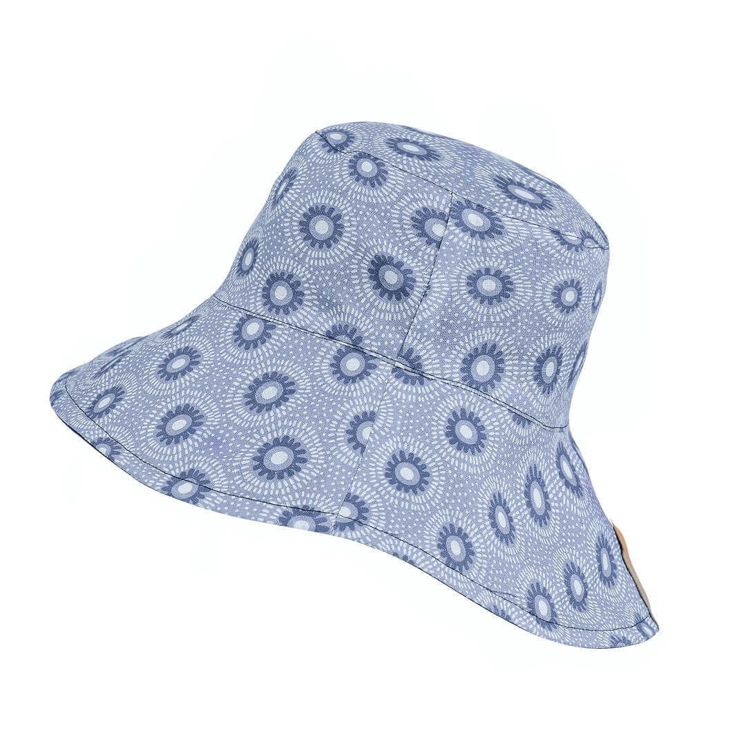Ladies Reversible Sun Hat - Norman / Indigo