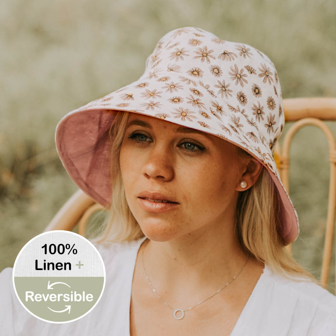 Ladies Reversible Sun Hat - Paige / Rosa