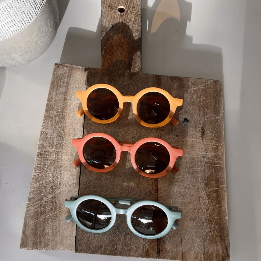 RECYCLED PLASTIC SUNGLASSES, DUSTED CLAY