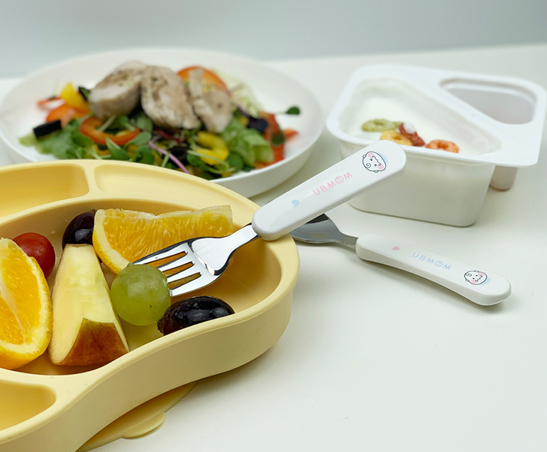 Ubmom Spoon & Fork Set with case - Ubmom不锈钢叉勺套装