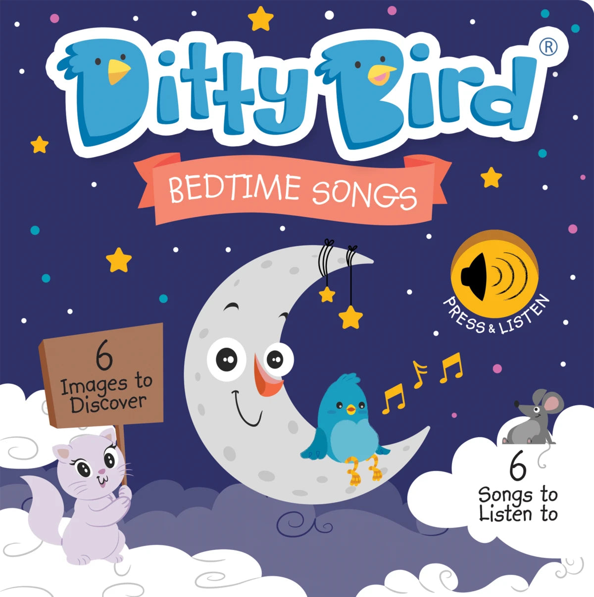 Livre Musical Juif Pour Enfants Ditty Bird - Chansons En Anglais Et Hébreu, Interactif
