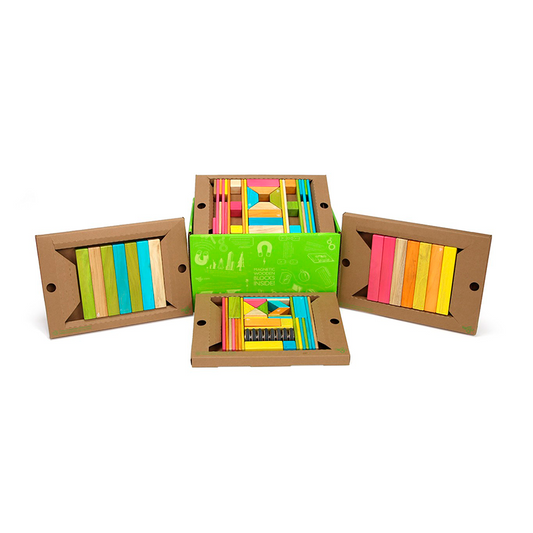 90-Piece Classroom Kit  Magnetic Wooden Blocks  Bulk Pack