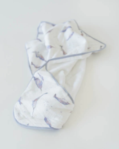 Infant Hooded Towel & Washcloth Set - Narwhal