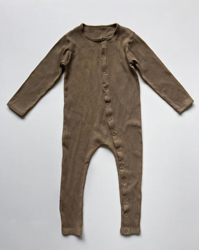 The Ribbed Pajama | walnut