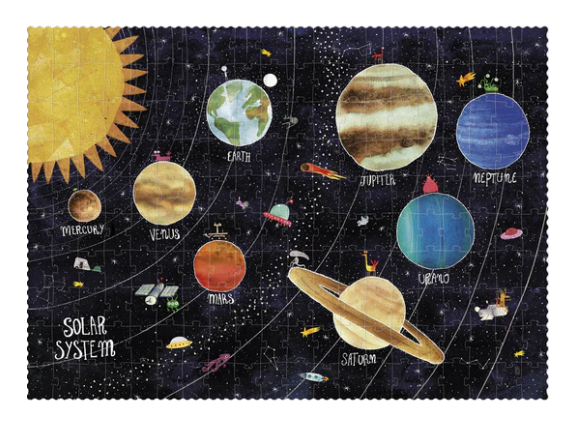 LONDJI Puzzle - Discover the Planets (200 pcs) - Glow-in-Dark