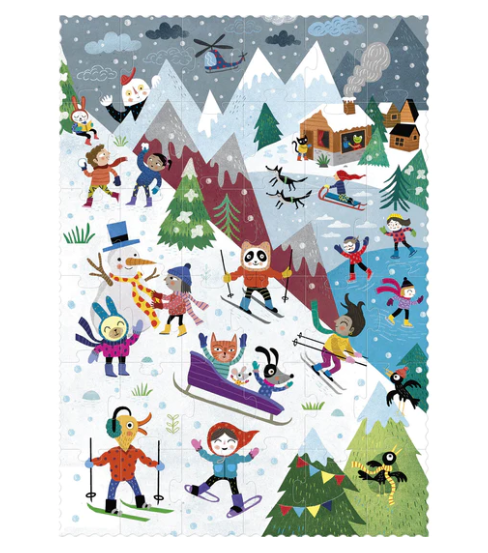 LONDJI Puzzle - Let's Go to the Mountain (36pcs )- Reversible