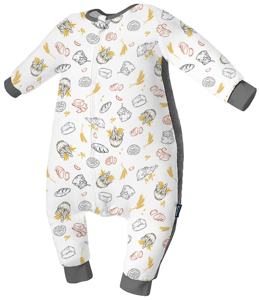 US domiamia 长袖四层竹棉纱布分腿睡袋-野餐计划