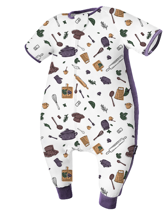 US domiamia 短袖双层竹棉纱布分腿睡袋-松鼠食堂