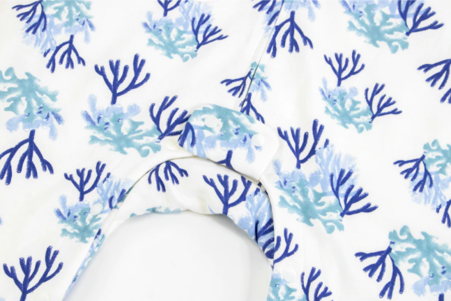 Avocado Bamboo Long Sleeve Sleep Suit 1.0 TOG - Blue Reef