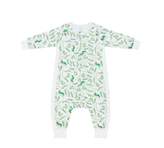 Bamboo Pima Long Sleeve Sleep Suit 0.6 TOG - Eric Carle Herb Garden
