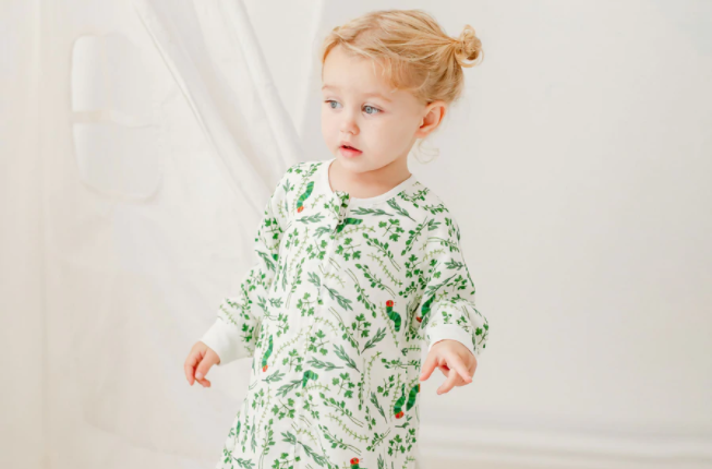 Bamboo Pima Long Sleeve Sleep Suit 0.6 TOG - Eric Carle Herb Garden