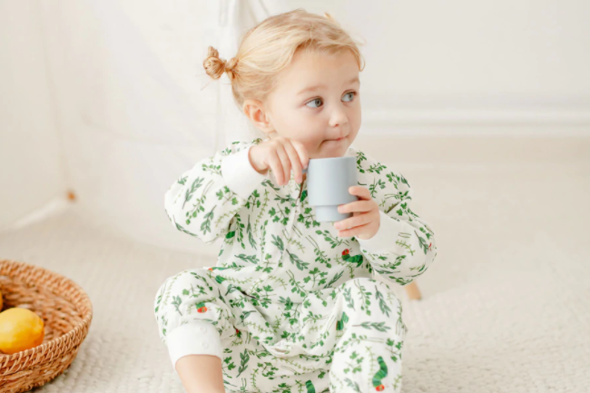 Bamboo Pima Long Sleeve Sleep Suit 0.6 TOG - Eric Carle Herb Garden