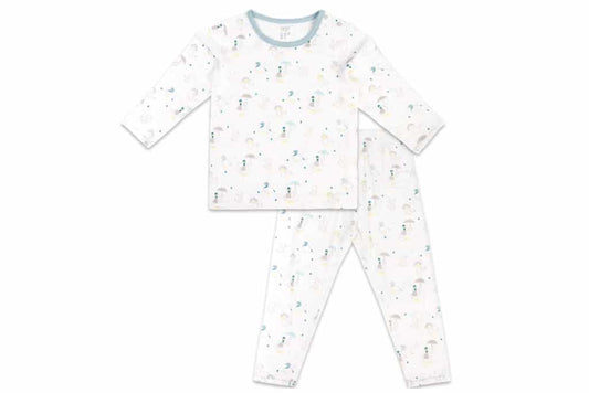 Bamboo Jersey Two-Piece Long Sleeve PJ Set – Raining Ducks