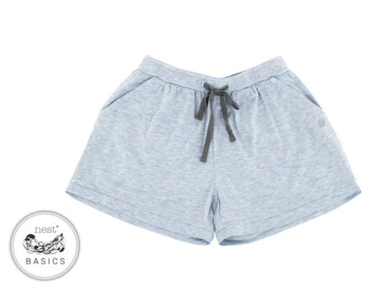 Women's Basics Bamboo Cotton Shorts - Grey Dawn